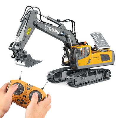 11CH RC Escavatore 9CH Bulldozer Autocarro con cassone ribaltabile Lega RC Auto Controllo Remoto Veicolo di Ingegneria Cingolato