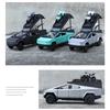 1/32 Tesla Cyber the Truck Pickup Alloy Camping RV Car Model Diecasts Metal Toy Van Motorhome Touring Car Model Sound Light Kids Gifts