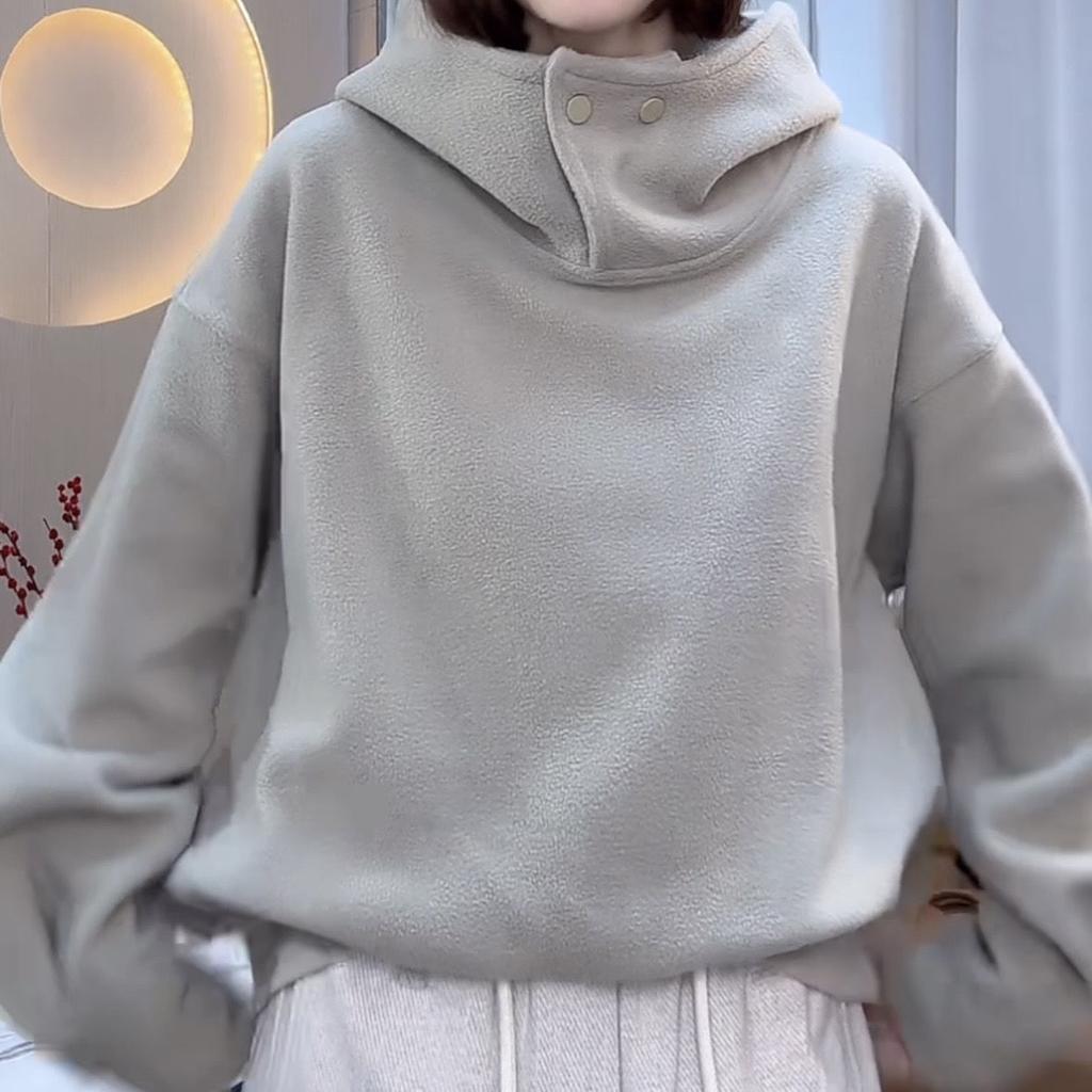 Autumn Winter New Fashion Hoodies Long Sleeve Sweatshirts Women's Clothing Casual Korean All-match Warm Simplicity Trend Tops