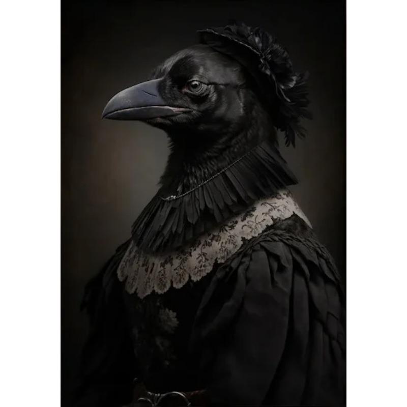 Dark Academia Art Haunting Ghost Poster Prints Halloween Home Decor Haunted House Gothic Vampire Canvas Painting Wall Art