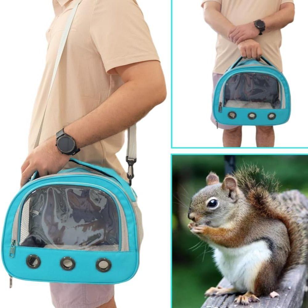Breathable Small Animal Carrier Pouch Portable Outdoor Hamster Hangbag  Sugar Glider