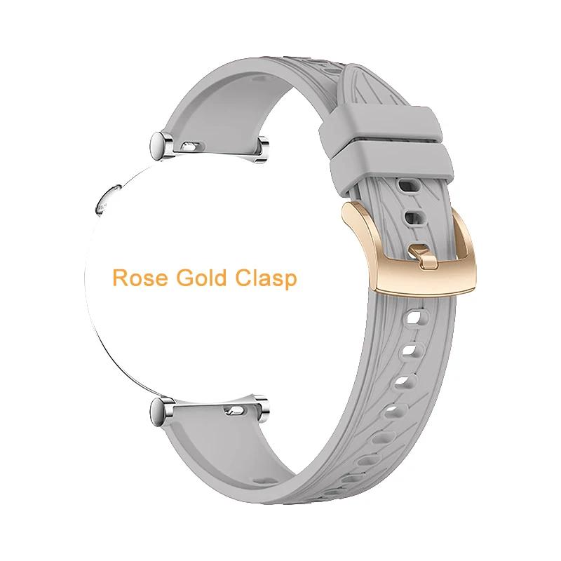 Cinturino in Silicone da 18 mm per Huawei Watch 5 42mm Cinturino di Ricambio Sportivo per Huawei Watch GT5 41mm GT5pro 42mm Braccialetto Cinturino