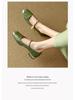 2024 Spring Retro Chinese Style Women's Square Toe Mary Jane Heels