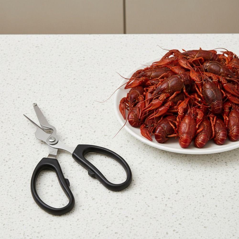 Professional Lobster Scissor Stainless Steel Shrimp Peeler Kitchen Gadget Crayfish Scissor Home
