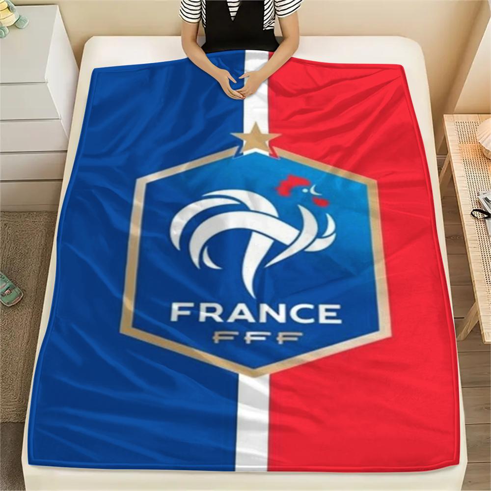1Pc German Football Print Flannel Blanket, High quality Comfortable for All Seasons, Home Decor, Warmth and Comfort, Perfect for Christmas GiftS