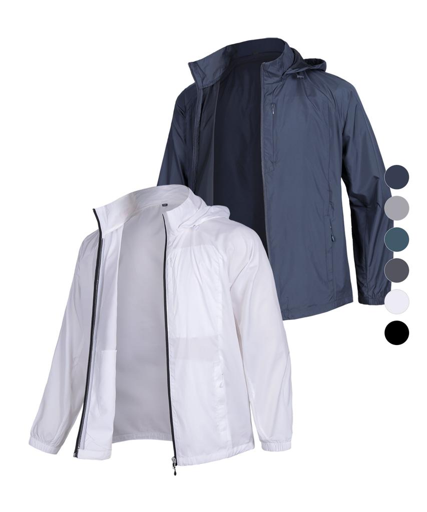Ezbuy Windfree Men'S Hooded Zip-Up Windbreaker Jacket 6 Colors (Type B)