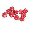 40Pcs 12 Sided Dice Set Polyhedral Dice for Family Party Board Game Pub Club Game Red
