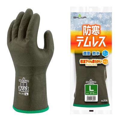 Showa Glove 282 Temless Cold Weather Olive Size 1 Pair No. Gloves, Green, L,
