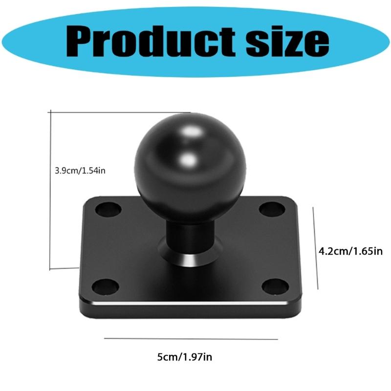 Motorcycle Action Camera Fixing Bracket Mount Base with 25mm Ball Head Adapter Mount Bracket Universal for Action Camera