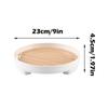 Desktop Storage Tray 23x4.5cm - ABS Round Design Cosmetic Organizer Nordic Style