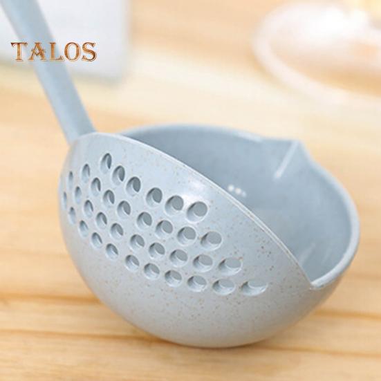 Strainer Spoon Eco-friendly Easy To Clean Two-in-one Delicate Multifunctional Soup Spoon with Hanging Hole for Hotel