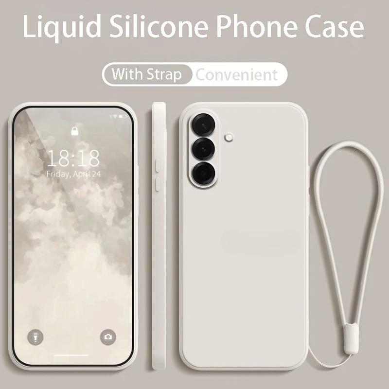 Liquid Silicone Phone Case For Samsung Galaxy A57/37/27/17/07 A56/36/26/16/06 A55/35/25/15/05S Protect Back Soft Cover