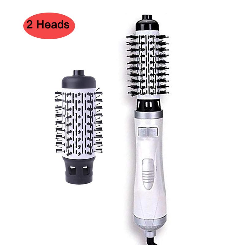 

Multifunctional Hair Curler Hair Comb 2in1 Automatic Rotating Hair Dryer Brush Roller Hair Straightening Comb EU белый