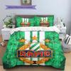 SK Rapid Wien Pattern Bedding Quilt Set  Home Decoration  Gift (1 * Duvet Cover + 2 * Pillowcase  Without Core)