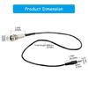 Guitar Piezo Adapter Cable 66cm Endpin Output Jacks Stereo Connection Quick Installation Acoustic Pickup Replacement Cord