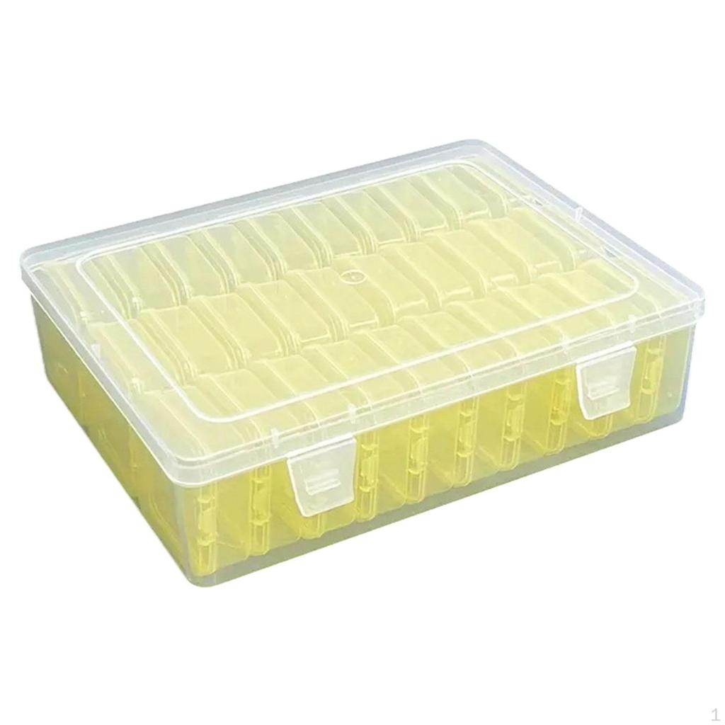 Clear Jewelry Organizer Box Bead Versatile Practical Storage Case with Lid Cover