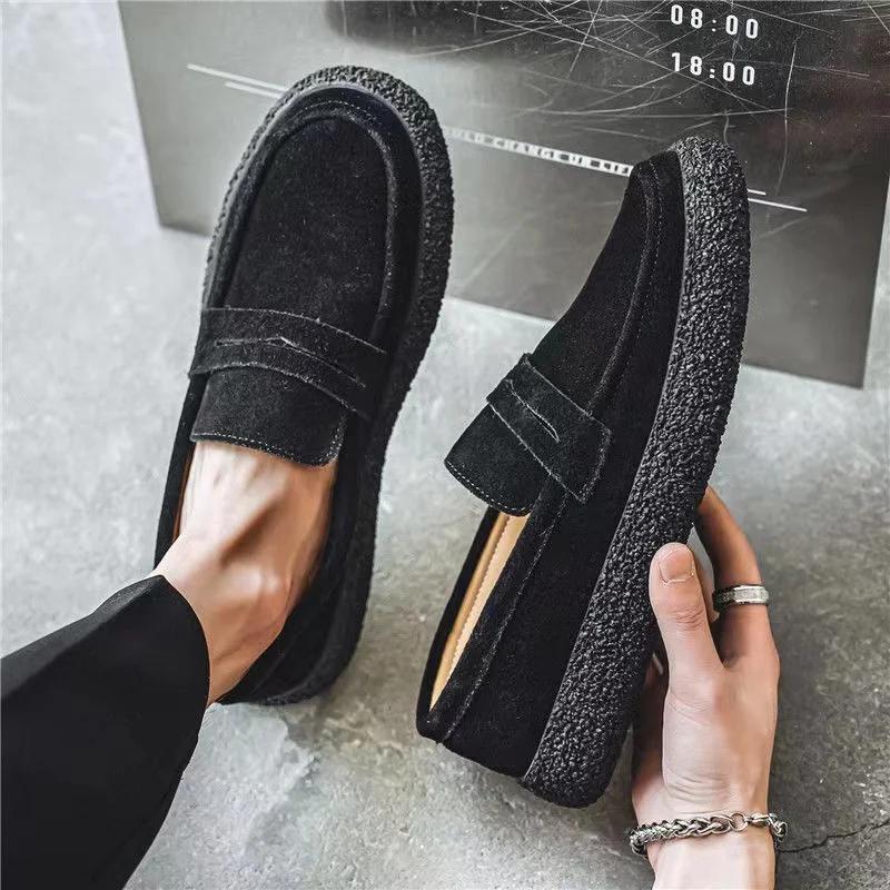 Designer Solid Slip on Man Sneakers 2024 New Casual Comfortable Sneakers Platform Men's Running Shoes Lazy Loafers Men Shoes