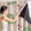 Waterproof Blackout Curtains Cartoon Patterns Blackout Drapes Modern No-Drill Curtains  Balcony
