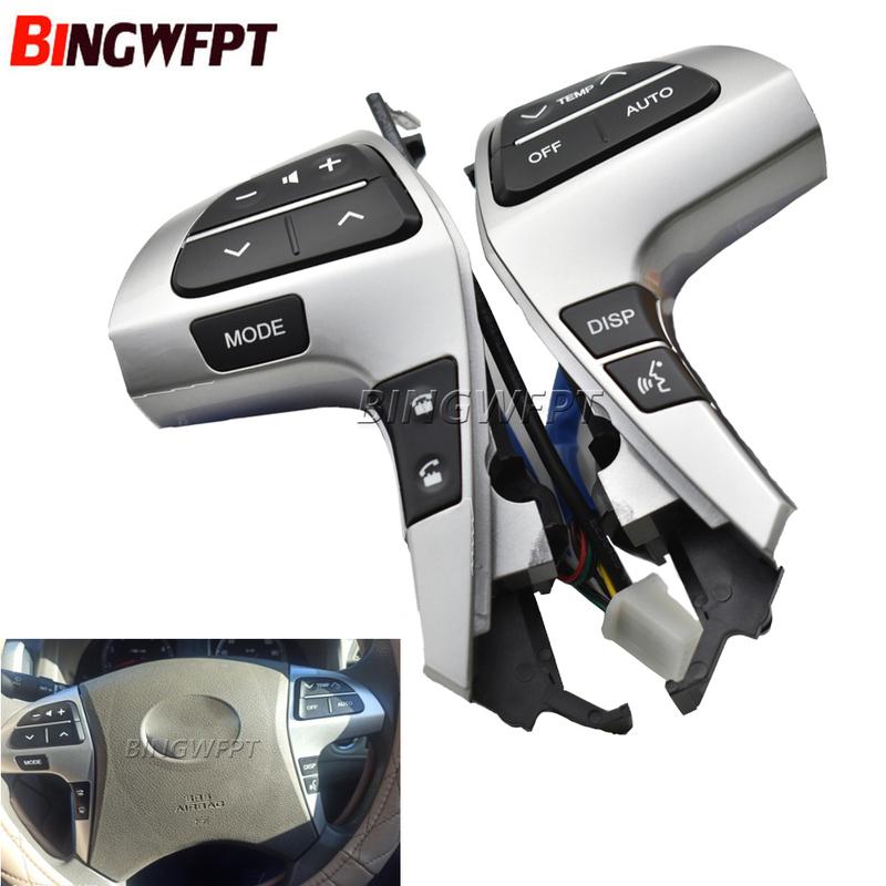 Buttons Bluetooth Phone Wheel Audio Control Button Switch With Wire 84250-0E220 84250-0K020 For Toyota Hilux 2011-2015