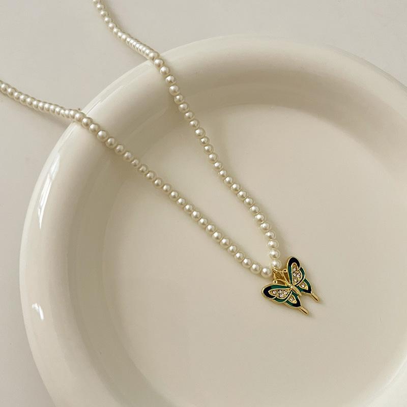 Pearl Necklace Women'S Light Luxury Temperament High Sense Clavicle Chain Year Neck Chain