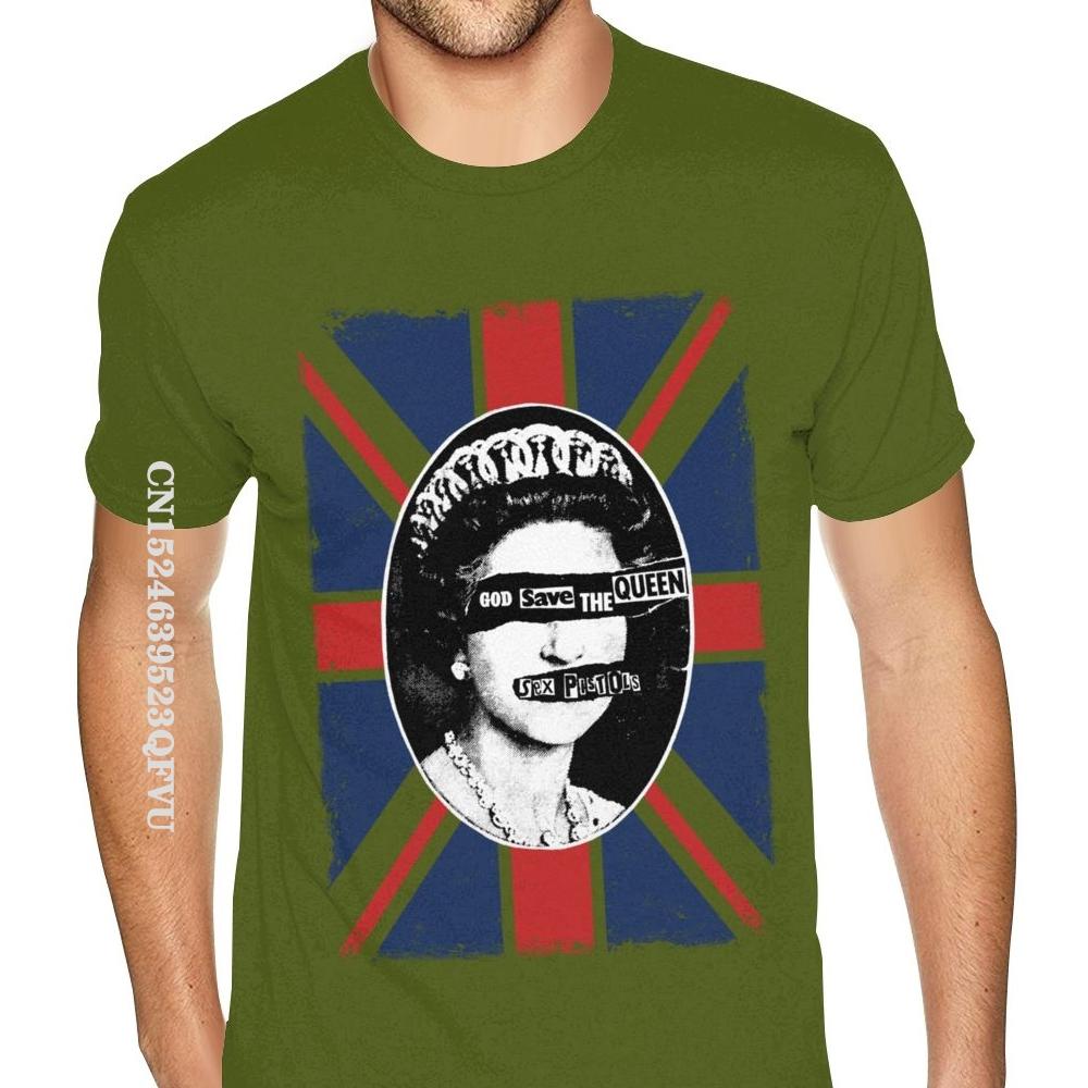 Sex Pistols Tee God Save The Queen Cotton Boys Make Your Own Top T-shirts Normal Brand Mens Tops T Shirt Normal Cotton
