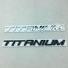 1X 3D Metal TITANIUM LOGO REAR BOOT FENDER BADGE EMBLEM For Ecosport Fiesta Focus Mondeo Edge Escape Kuga Galaxy 2014+