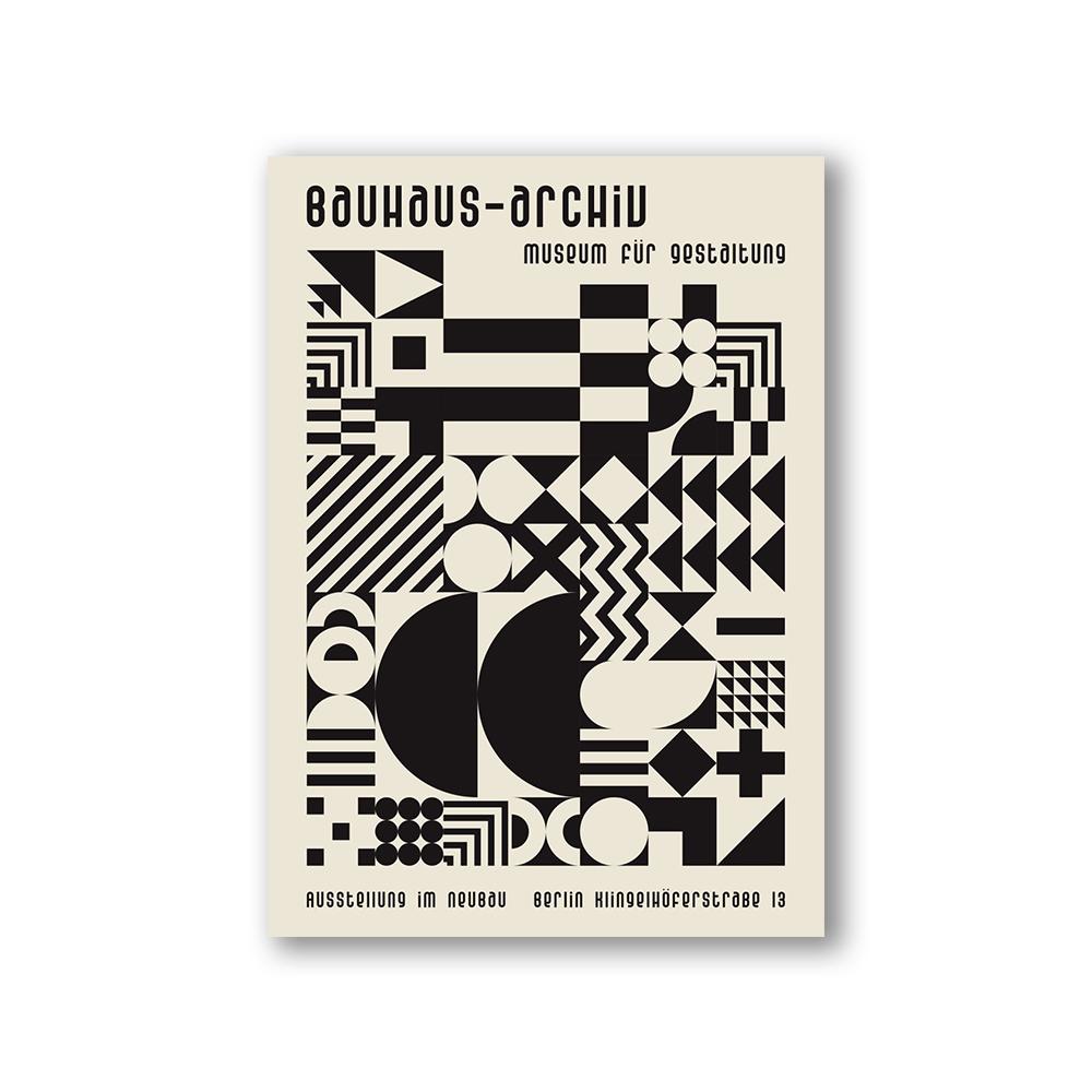 Modern Abstract Architecture Wall Art Poster Prints Bauhaus Nordic Aesthetics Canvas Painting Picture for Living Room Home Decor