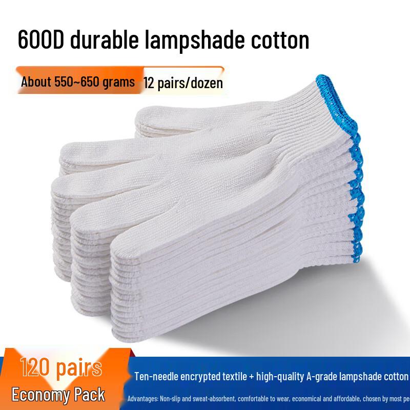Durable Cotton-Nylon Work Gloves