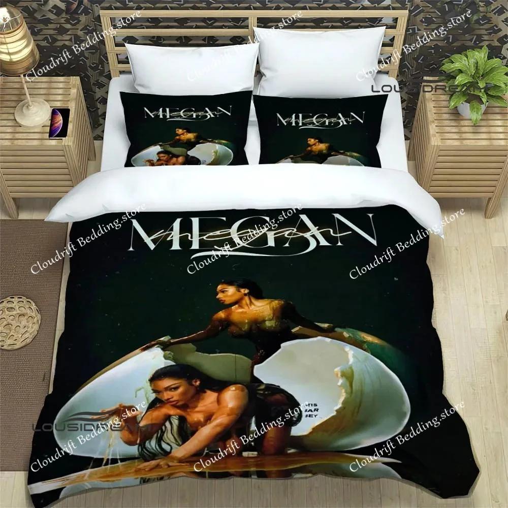 Rapper Megan Thee Stallion Bedding Sets Exquisite Supplies Set Duvet Cover Bed Comforter Set Bedding Set Luxury Birthday Gifts02