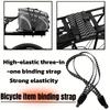 3-in-1 Fahrradgepäckgurt mit Haken - Elastisches Netz für Rennrad & Mountainbike, Sichere Befestigung für Fahrradzubehör