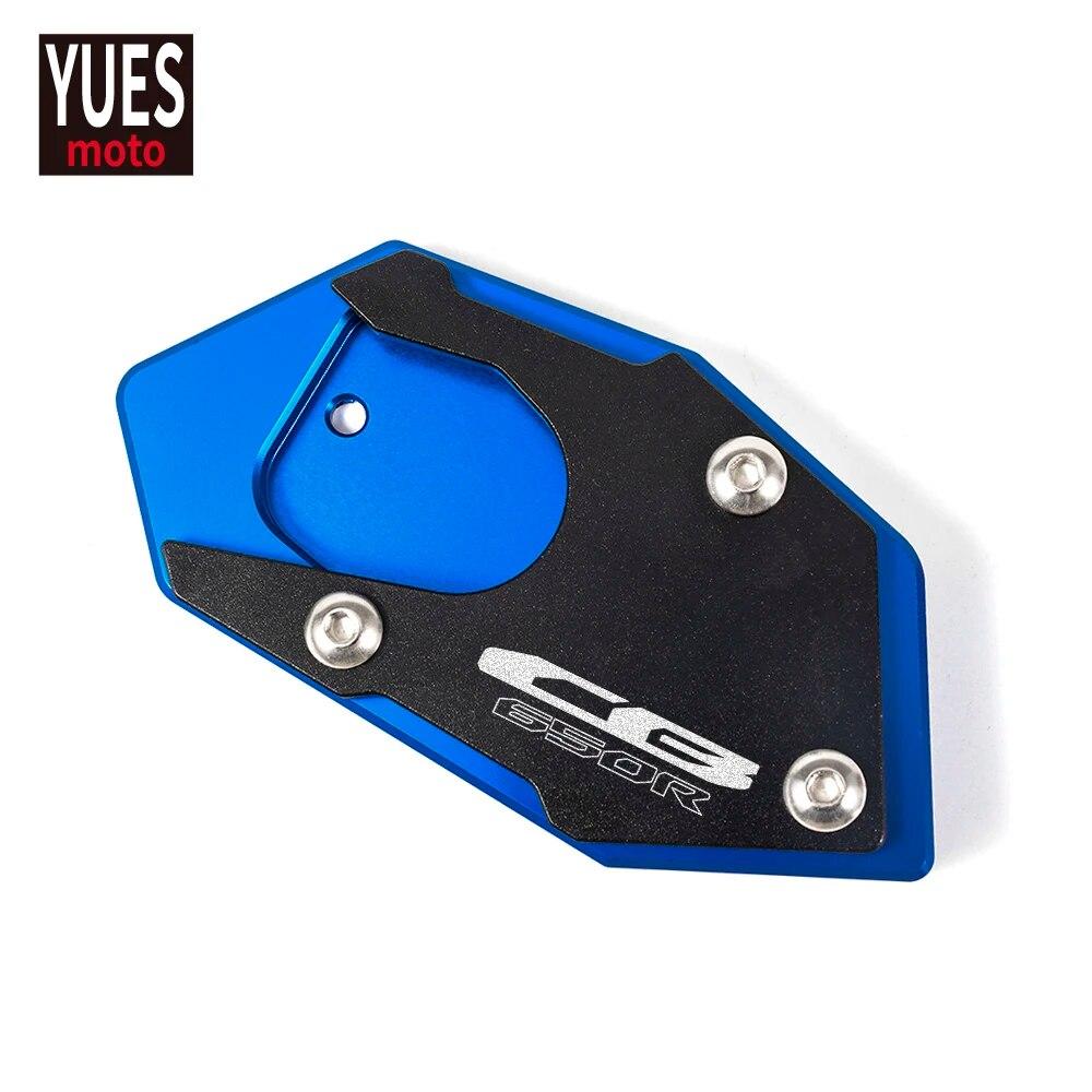 Motorcycle Accessorie CNC Aluminum Side Stand Enlarger Plate Kickstand Enlarge Extension For Honda CB650R 2018