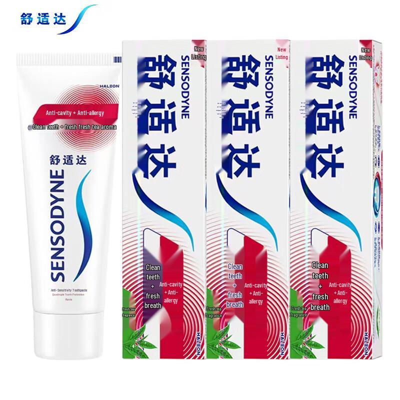 Sensodyne Fresh Tea Sensitivity & Cavity Protection Toothpaste 3-Pack