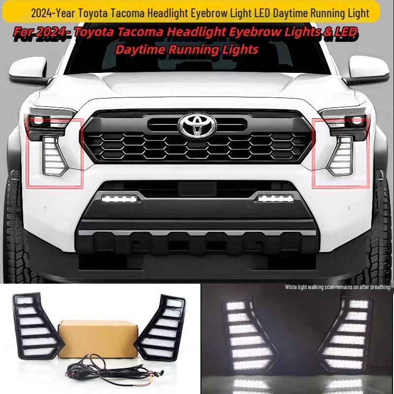 Комплект для модификации переднего бампера Toyota Tacoma 2024+ с противотуманными фарами и дневными ходовыми огнями