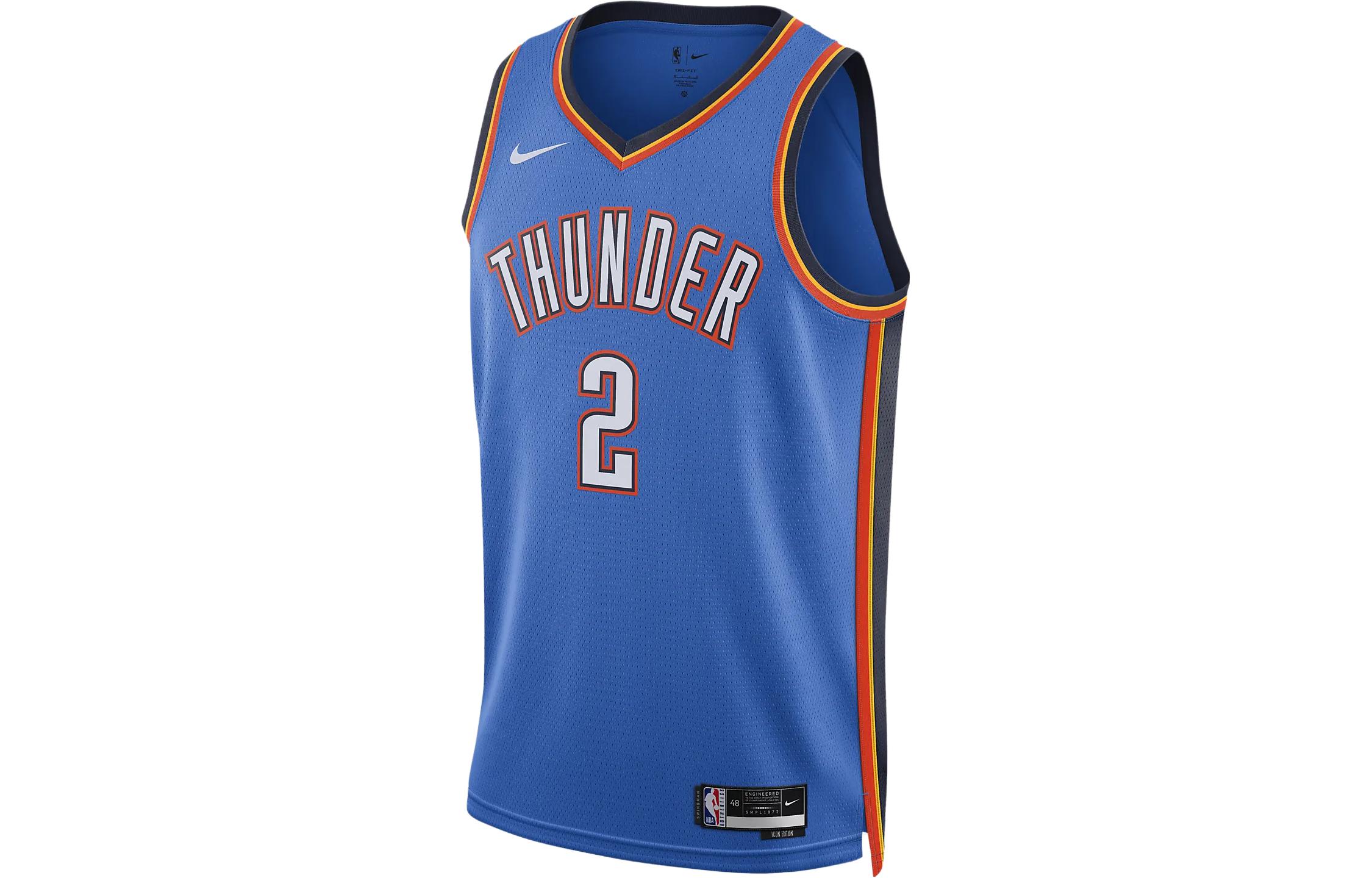 

Nike Oklahoma City Thunder Icon Edition 2022/23 Men s Nike Dri-FIT NBA Swingman Jersey Blue DN2016-403 XXL