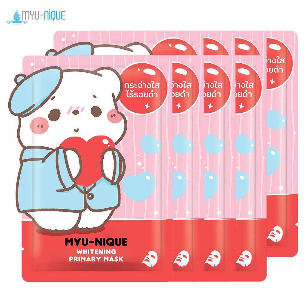 Sada primárních masek Myu-nique (Energizující, bělící, péče o akné a Detox & Clear) 25 g. x 4 ks / 8 ks - Thajská péče o pleť