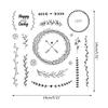 Flower Wreath Clear Stamps Vintage Silicone Seals for DIY Scrapbooking Card Making Embossing Decoration Rubber Stamps