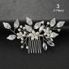 Romantic Hair Jewelry Pearl Leaves Tiara Headpiece Hair Combs Bridal Clips Flower Hair Pin