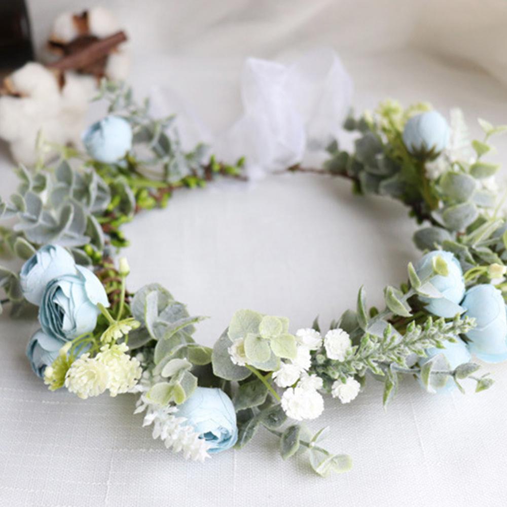 Forest Flower Headbands Festival Wedding Photo Props Headwear Floral Headpiece for Women Girls