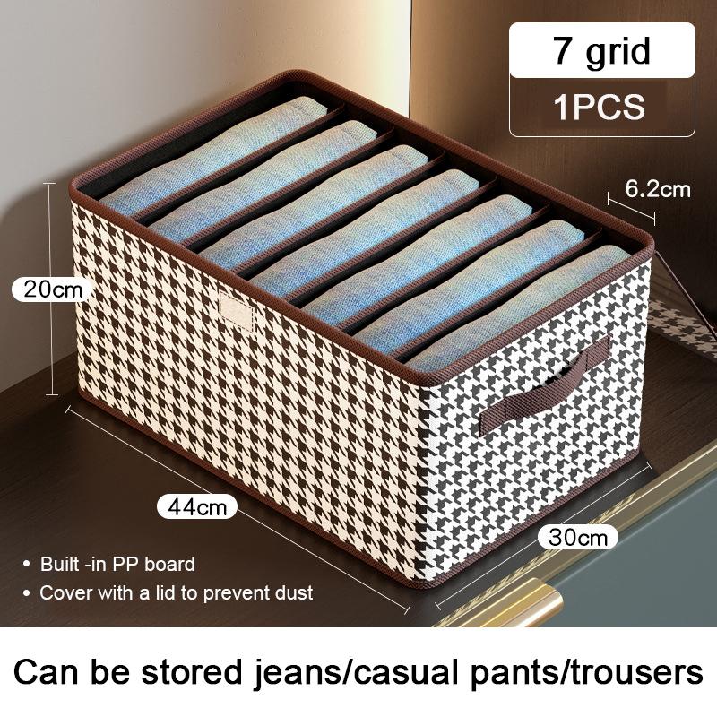 Aufbewahrungsbox für Kleidung, Hosen, Unterwäsche, Tidelle, separate Aufbewahrungsbox, faltbar, staubdicht, für Schlafzimmer, Kleiderschrank, Aufbewahrungstasche
