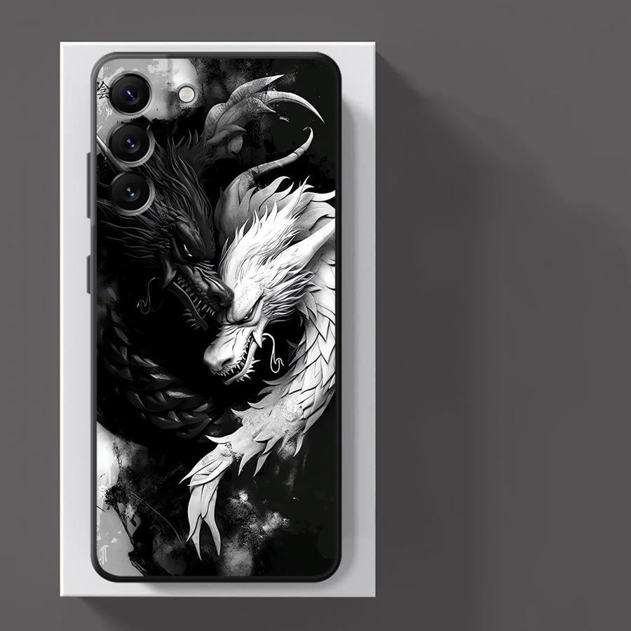 Funda Phone Cover Case for Xiaomi Redmi Note 10S 9S 7 8 11 9 12 Pro 13 Pro Plus 10 14 11s 12s Taiji Dragon
