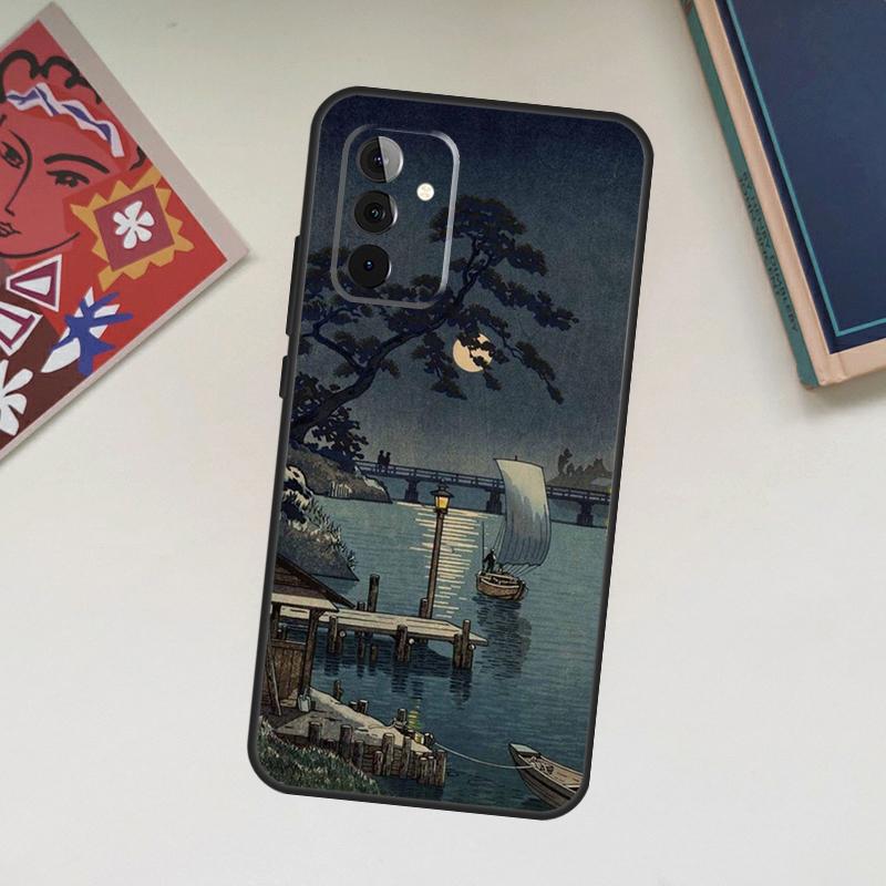 Japanese Style Ukiyo-e Art Case For Samsung Galaxy A13 A53 A33 A23 A06 A56 A16 A36 A55 A35 A17 A54 A34 A14 A52 A32 A15