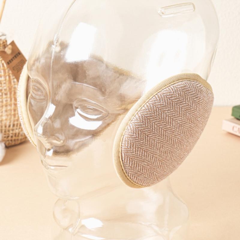 Daiso Muster Ohrenwärmer Elfenbein