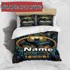3pcs Duvet Cover Set (1*Duvet Cover + 2*Pillowcase, Without Core), Custom Name Batman Pattern Bedding Set, Home Bedroom Decor Gift