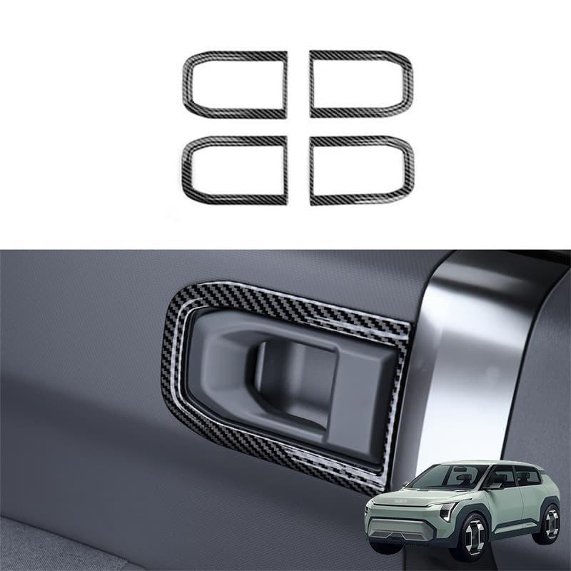 For KIA EV3 2024 2025 Carbon Fiber Pattern Interior Dashboard Central Console Gear Shift Window Button Air Vent Cover RHD/LHDGood product