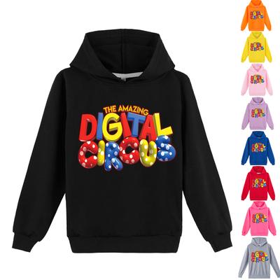 Sweat à capuche 3D pour enfants Pull L'INCROYABLE CIRQUE NUMÉRIQUE Pull pour enfants