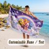 Personalized Beach Towel,Care Bears Custom Printed Name Text, Super Absorbent Towel For Beach Vacation