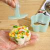 5pcs/set Quick Sushi Mold Rice Ball Maker Cake Bread Baking Tools Sandwich Cutter Household Fun DIY Bento Making Machine for Kid