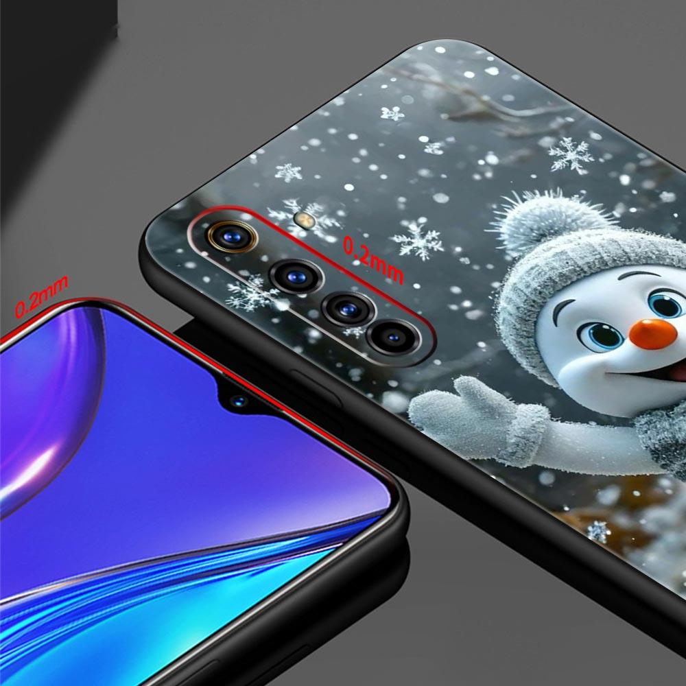 Christmas Snowman Soft TPU For Realme 13 12 11 10 9 Pro Plus GT3 GT2 C21 C25 C35 C53 C55 C67 Pro 5G Phone Case Cover Fundas Bags