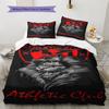 Bilbao logo Patrón Juego de Ropa de Cama Colcha Colcha Funda de Almohada Decoración del Hogar Regalo de Cumpleaños (1 * funda nórdica + 2 * fundas de almohada, sin núcleo)