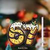 2D Flat Acrylic King Cake Style '67 Decoration, Indoor and Outdoor Decoration - No Battery/electricity Required, Free Day Decoration,
